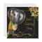 Wine Bottle Glass Gold Black Mans Birthday Party