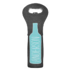 Wine Bottle Illustration - Modern White Name