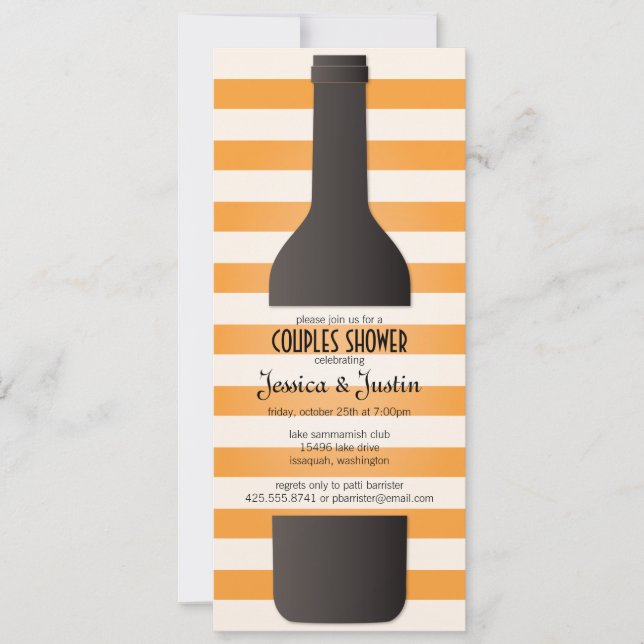 Wine Bottle Invitation (Front)