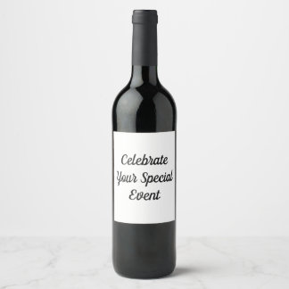 Wine Bottle Label