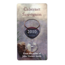 Wine bottle label