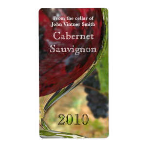 Wine bottle label