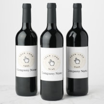 Wine Bottle Label - Custom (add text/logo)