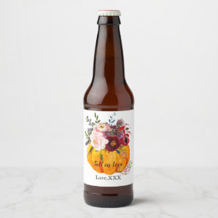 wine bottle LABEL fall party, pumpkin, autumn,