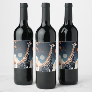 Wine Bottle Label The Giraffe