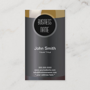 Wine Bottle Label Wine Business Card