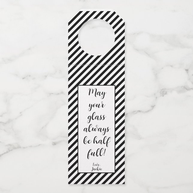 Wine Bottle Personalised Tags (Front)