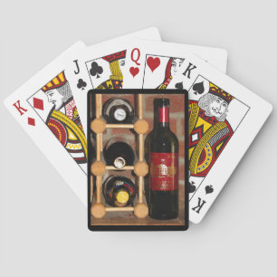 Wine Bottle Rack Playing Cards