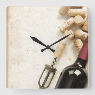 Wine Bottle Wall Clock