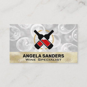 Wine Bottles Logo Business Card