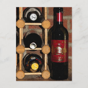 Wine Bottles Postcard