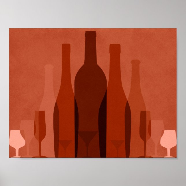Wine bottles poster (Front)