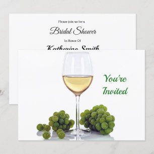 Wine Bridal Shower Invitation