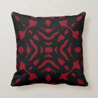 Wine Burgundy Blood Red Dark Red Black Pattern Cushion