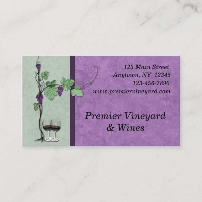 Wine Business Card (Front)