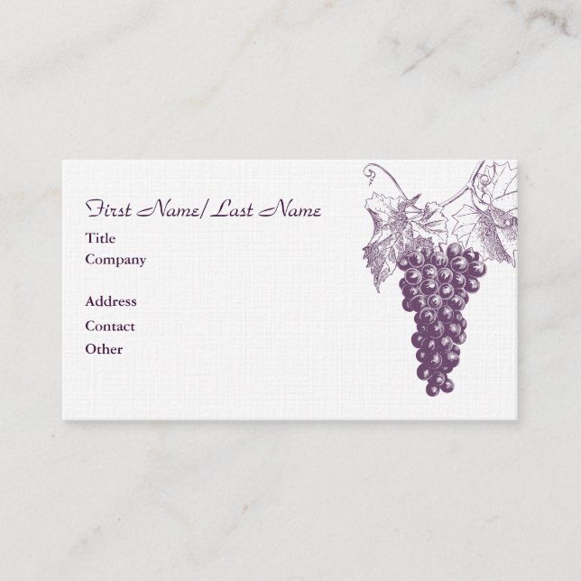 Wine Business Card (Front)
