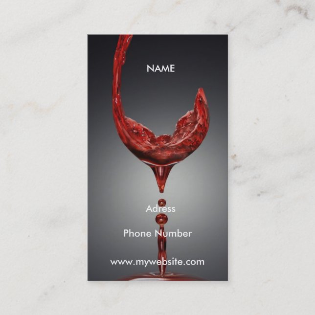 Wine Business Card (Front)