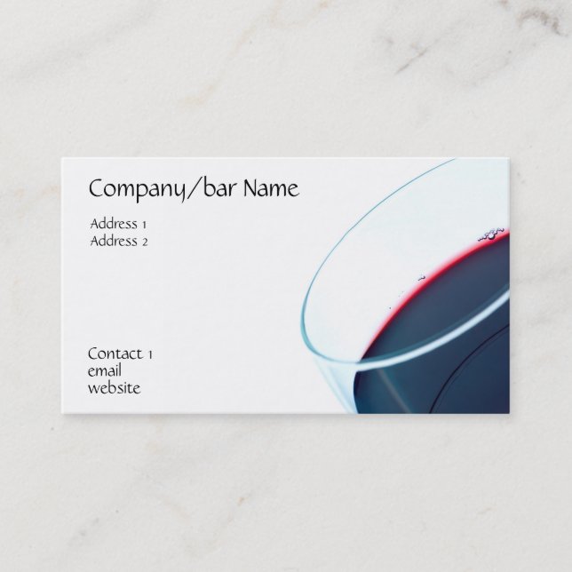 Wine Business Card (Front)
