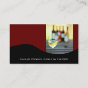 Wine Business Card {Red}