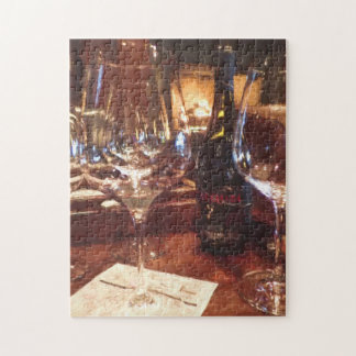 Wine by the Fireplace Jigsaw Puzzle