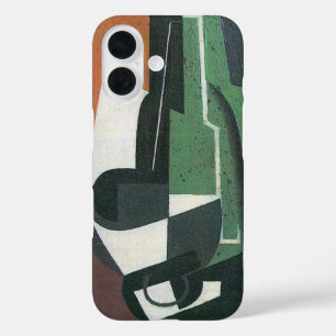 Wine Carafe Bottle by Juan Gris, Vintage Cubism iPhone 16 Case
