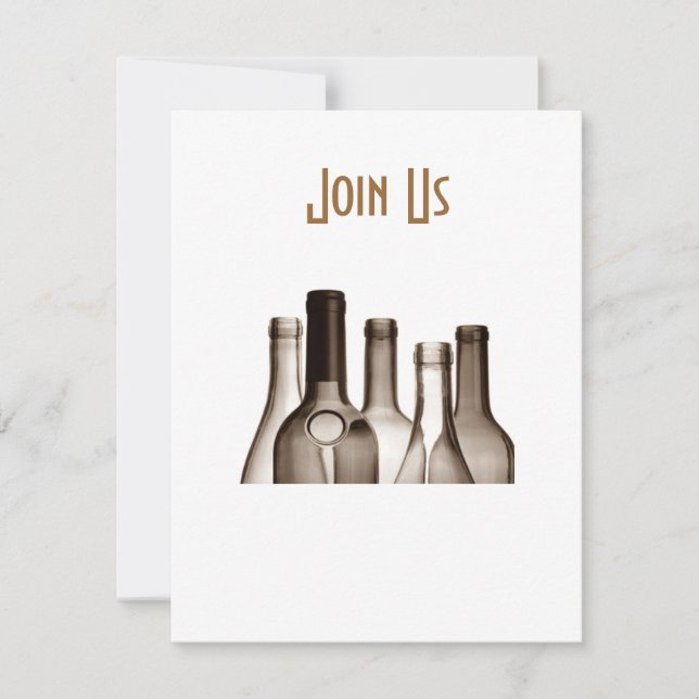 WINE CELEBRATION FOR ADULT ANY EVENT INVITATION (Front)