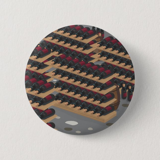 Wine Cellar 6 Cm Round Badge (Front)