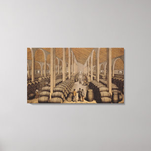 Wine Cellar at Jerez de la Frontera Canvas Print