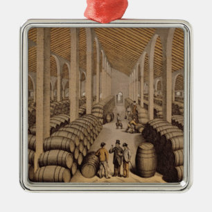 Wine Cellar at Jerez de la Frontera Metal Tree Decoration