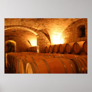 Wine Cellar Barrells Poster