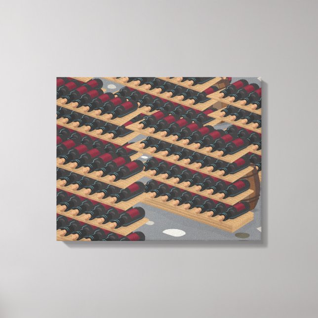 Wine Cellar Canvas Print (Front)