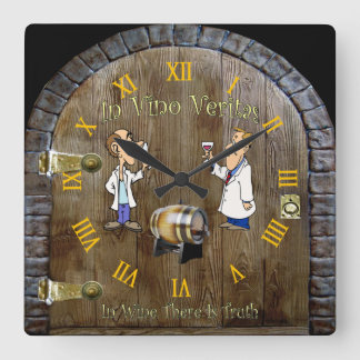 Wine Cellar Clock ~ Man Cave ~ In Vino Veritas ~