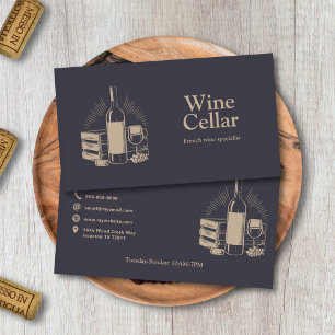 Wine Cellar - Gold Business Card