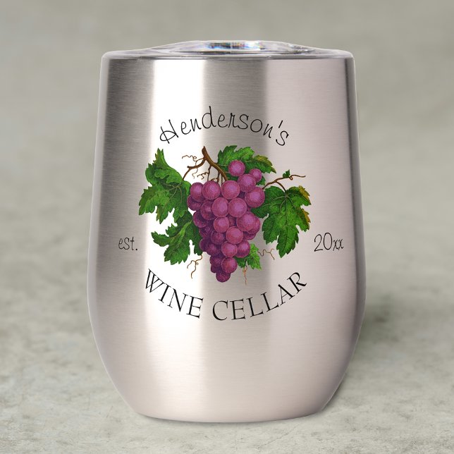 Wine Cellar Grapes Personalised Name Home Winery (Creator Uploaded)