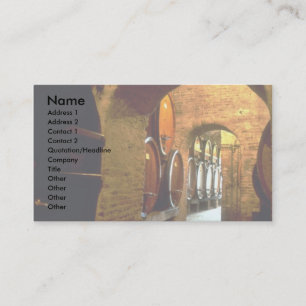 Wine cellar in Montepulciano, Tuscany, Italy Business Card