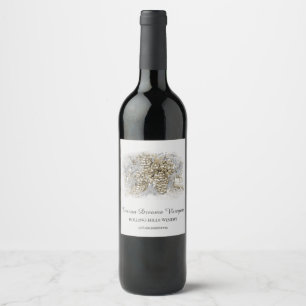 *~* Wine Cellar Vineyard AR21 Winery Grape Cluster Wine Label