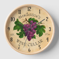 Wine Cellar Vineyard Grapes Vintage Personalised