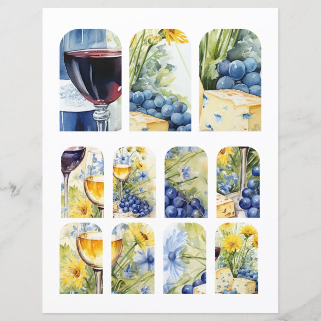 Wine Cheese Blue Grapes 1: 1 of  4 (Front)