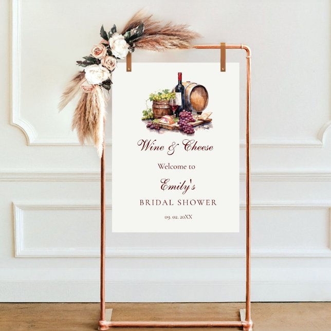 Wine & Cheese Bridal Shower welcome Sign (Creator Uploaded)