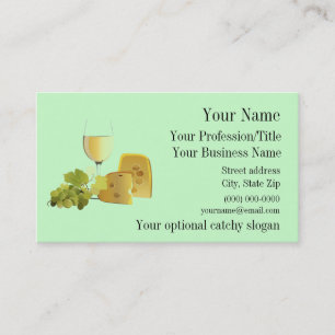 Wine & Cheese Design Business Card