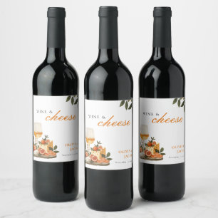 Wine & Cheese Engagement Party Label