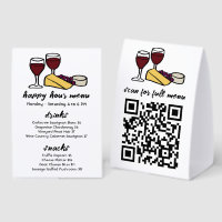 Wine & Cheese Happy Hour Menu CUSTOM QR