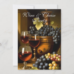 Wine & Cheese Party 3 Invitation