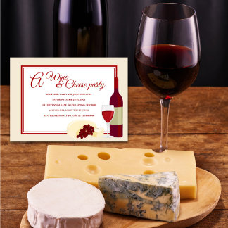 Wine & Cheese Party Invitations