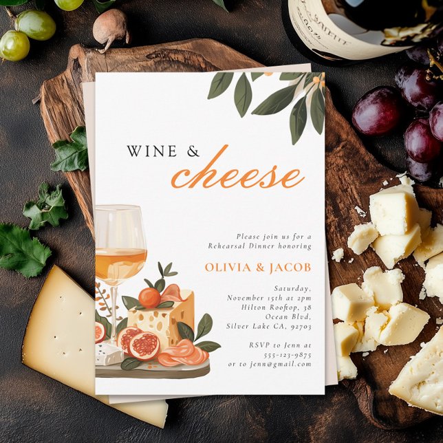 Wine & Cheese Rehearsal Dinner Invitation (Creator Uploaded)