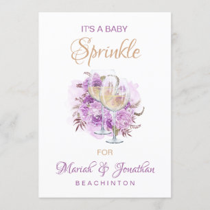 *~* Wine Cheese SPRINKLE  Baby Shower Invitation
