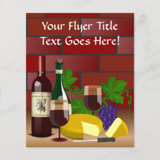 Wine Cheese Table Scene Flyer