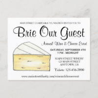 Wine Cheese Tasting Cocktail Party Brie Our Guest