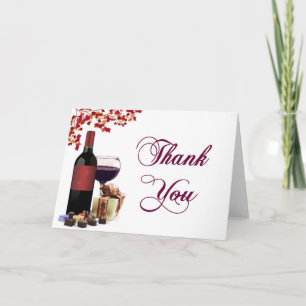 Wine & Chocolate You Thank Card