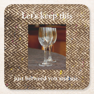 Wine coasters tweed couple